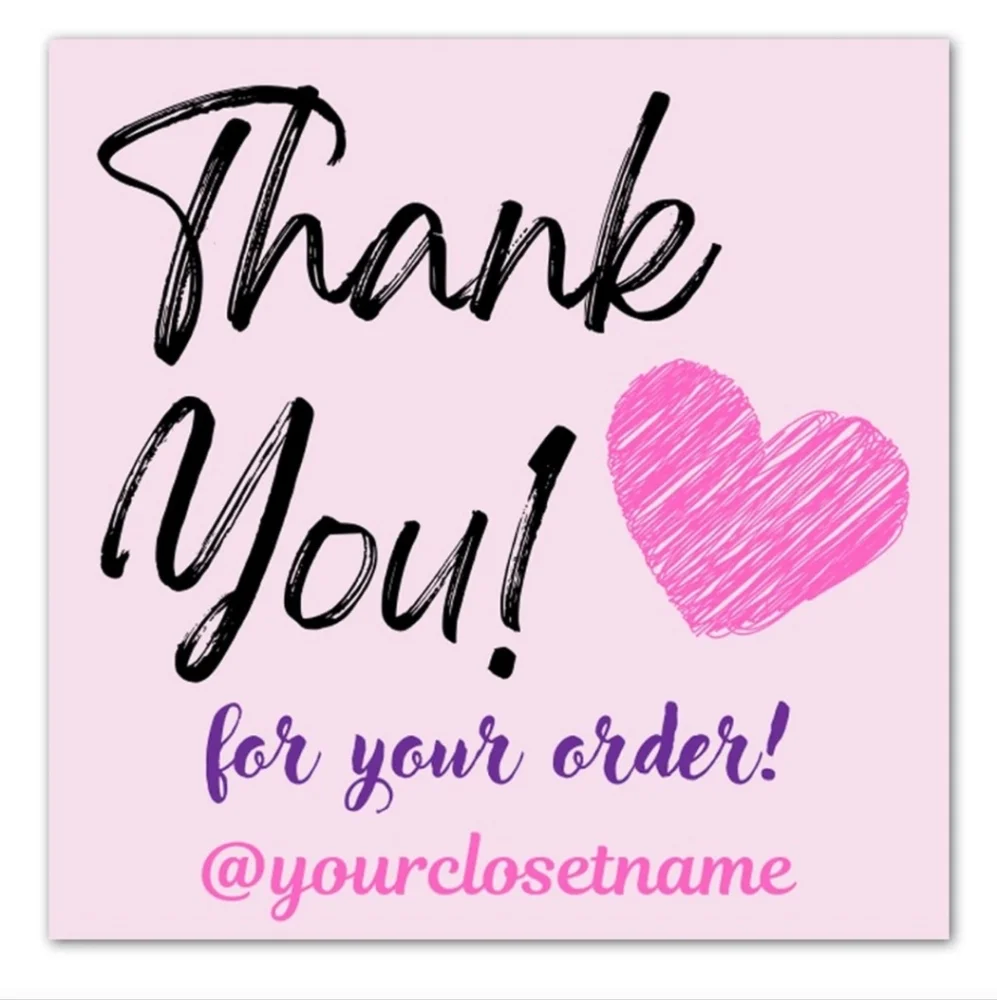 25 Thank You Stickers & 25 Cards